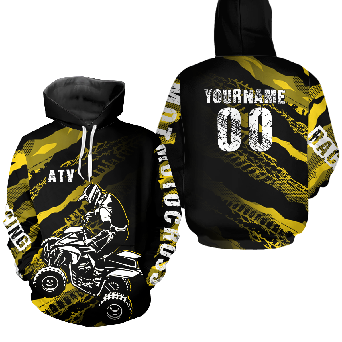 Personalized Racing Quad Bike Hoodie Kid Men Women ATV Motocross Hooded Jersey Off-Road HOT16