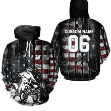 Load image into Gallery viewer, Custom US Flag Motocross Hoodie ATV Off-Road Quad Bike Hoodie for Men Women HOT25