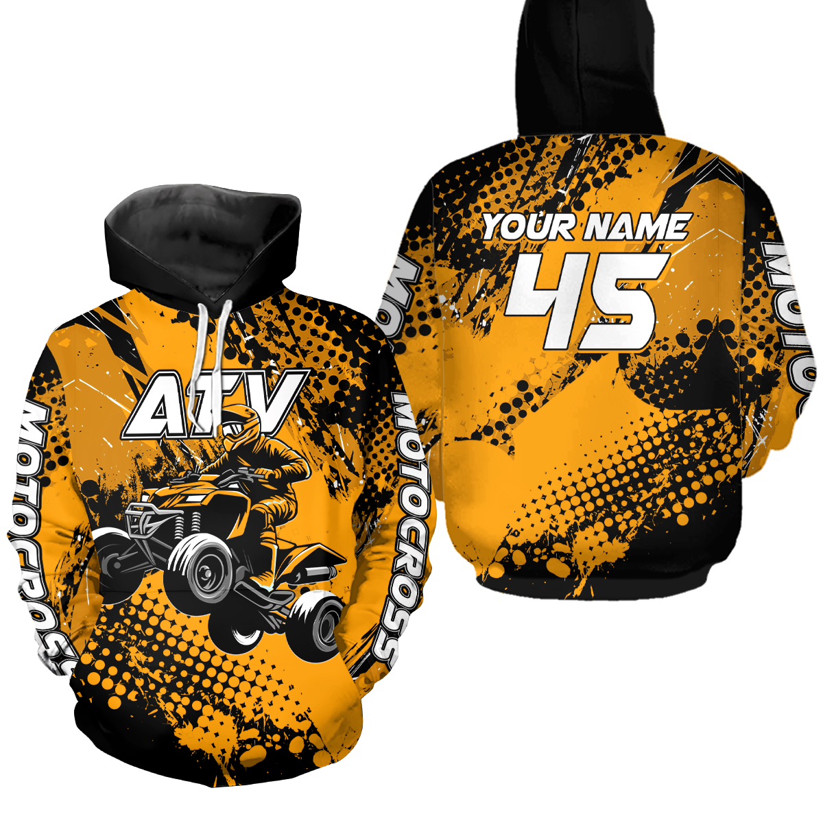 Personalized Quad Bike Hoodie Kid Men Women ATV Motocross Hooded Jersey Off-Road  HOT08