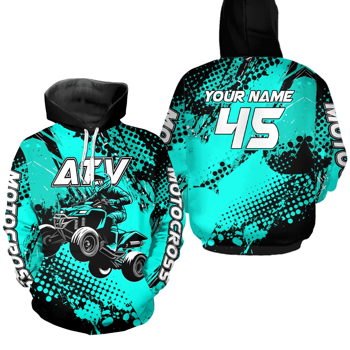Personalized Quad Bike Hoodie Kid Men Women ATV Motocross Hooded Jersey Off-Road  HOT08