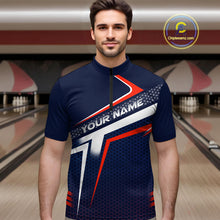 Load image into Gallery viewer, Custom Bowling Jersey for Men Bowling Team Shirts Bowling League Uniform Polo &amp; 1/4 Zip HNT171