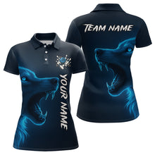 Load image into Gallery viewer, Custom Wolf Bowling Jersey for Women Polo &amp; 1/4 Zip Bowling Team Shirts Bowling League HNT149