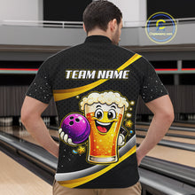 Load image into Gallery viewer, Custom Funny Beer Bowling Bowling Jersey for Men Bowling Team Shirts Polo &amp; 1/4 Zip HNT190