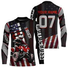 Load image into Gallery viewer, Custom ATV Motocross Jerseys UPF30+ Quad Bike Shirt Racing Adult Youth Kid American Flag Dirt Bike Jersey NHN005