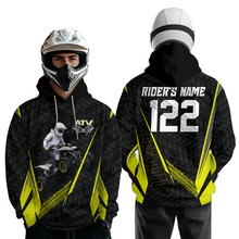 Load image into Gallery viewer, Yellow Atv Motocross Hoodie For Adult&amp;Kid Upf30+ Pink Quad Bike Shirt Off-Road Atv Mx Racing NHN013