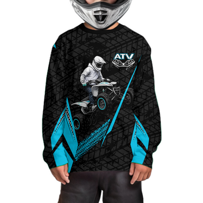 Personalized ATV Motocross Jersey For Adult & Kids UPF30+ Custom Quad Bike Shirt Off-Road ATV MX Racing NHN013