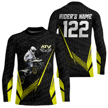 Load image into Gallery viewer, Personalized ATV Motocross Jersey For Adult &amp; Kids UPF30+ Yellow Quad Bike Shirt Off-Road ATV MX Racing NHN013