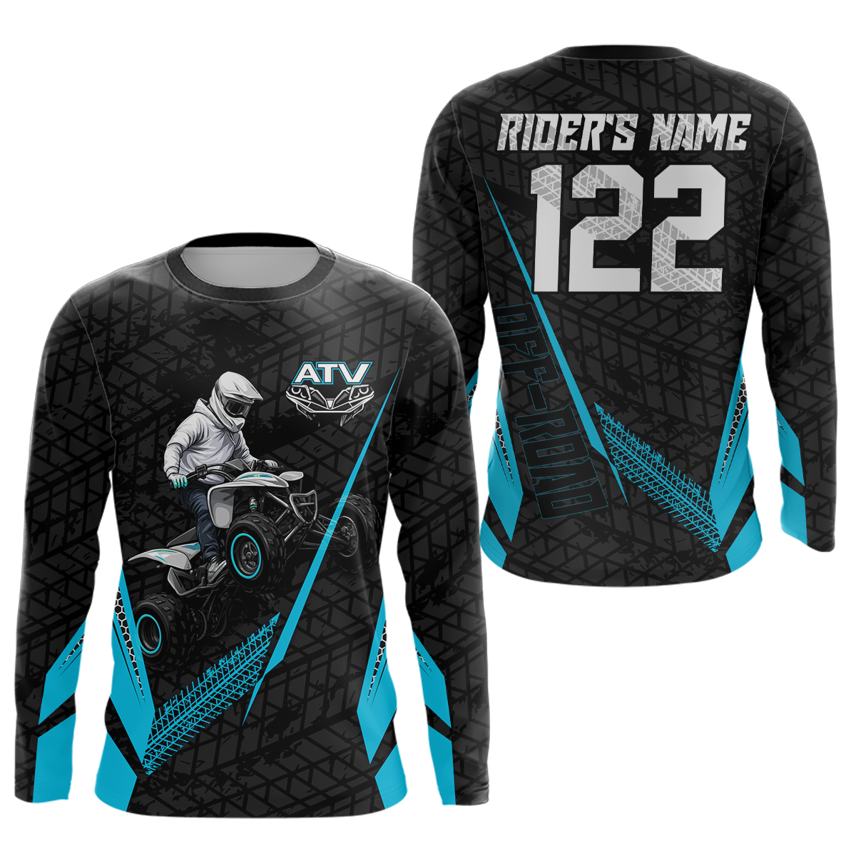 Personalized ATV Motocross Jersey For Adult & Kids UPF30+ Custom Quad Bike Shirt Off-Road ATV MX Racing NHN013