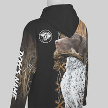 Load image into Gallery viewer, German Shorthaired Pointer Hunting Dog Custom Name Hoodie Shirt for Hunter FSD4684