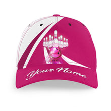 Load image into Gallery viewer, Custom Name Bowling Hat Personalized Bowling Cap 3D Bowling Cap for Team League BDT437