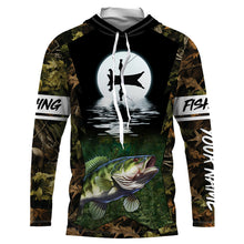 Load image into Gallery viewer, Bass Fishing Tournament Long Sleeve Performance Fishing UV Protection Shirts TTN111