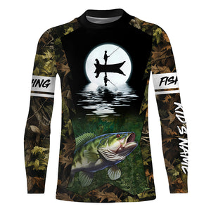 Bass Fishing Tournament Long Sleeve Performance Fishing UV Protection Shirts TTN111