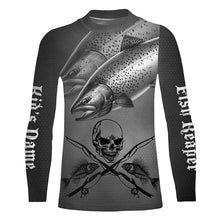 Load image into Gallery viewer, Chinook Salmon Fish Reaper Custom Long Sleeve Performance Fishing Shirts, Salmon Fishing Jerseys TTN77