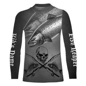 Chinook Salmon Fish Reaper Custom Long Sleeve Performance Fishing Shirts, Salmon Fishing Jerseys TTN77