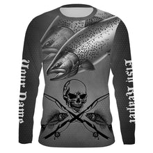 Load image into Gallery viewer, Chinook Salmon Fish Reaper Custom Long Sleeve Performance Fishing Shirts, Salmon Fishing Jerseys TTN77