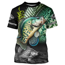 Load image into Gallery viewer, Custom Crappie Long Sleeve Tournament Fishing Shirts, Crappie Fishing Jerseys TTV03