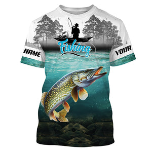 Custom Northern Pike Fishing jerseys, Pike Long Sleeve performance Fishing Shirts TTV80