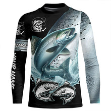 Load image into Gallery viewer, Custom Chinook King Salmon Fishing jerseys, King Salmon Long Sleeve tournament Fishing Shirts TTV76