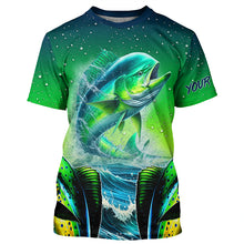 Load image into Gallery viewer, Mahi mahi Fishing Custom Name UV Protection Shirt, Personalized Mahi Mahi fishing jersey - TTV55