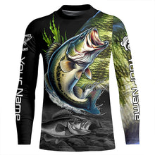 Load image into Gallery viewer, Largemouth Bass Fishing Scale Customize Name All Over Printed Shirts Personalized Fishing Gift TTV99