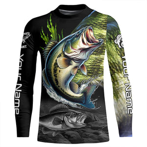 Largemouth Bass Fishing Scale Customize Name All Over Printed Shirts Personalized Fishing Gift TTV99