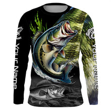 Load image into Gallery viewer, Largemouth Bass Fishing Scale Customize Name All Over Printed Shirts Personalized Fishing Gift TTV99