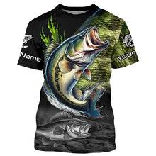 Load image into Gallery viewer, Largemouth Bass Fishing Scale Customize Name All Over Printed Shirts Personalized Fishing Gift TTV99