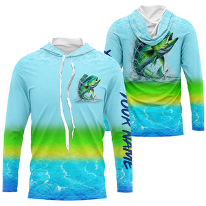 Mahi mahi (Dorado) Fishing Customize Name UV protection quick dry fishing shirts TTV47