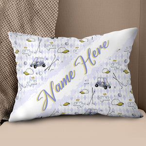 Customized Golf Pattern, Personalized Golf Decorative Pillows YYD0003