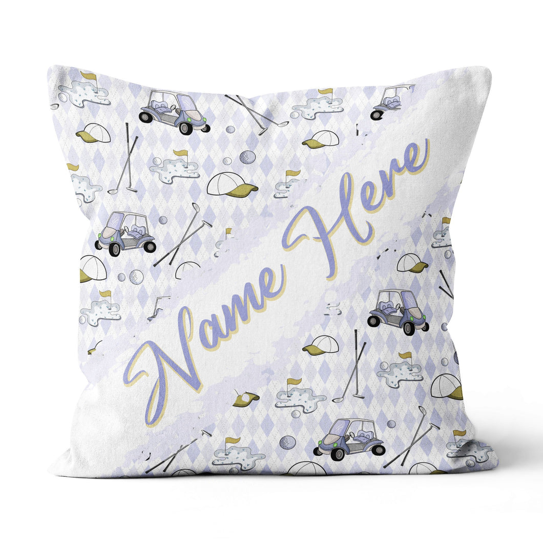 Customized Golf Pattern, Personalized Golf Decorative Pillows YYD0003