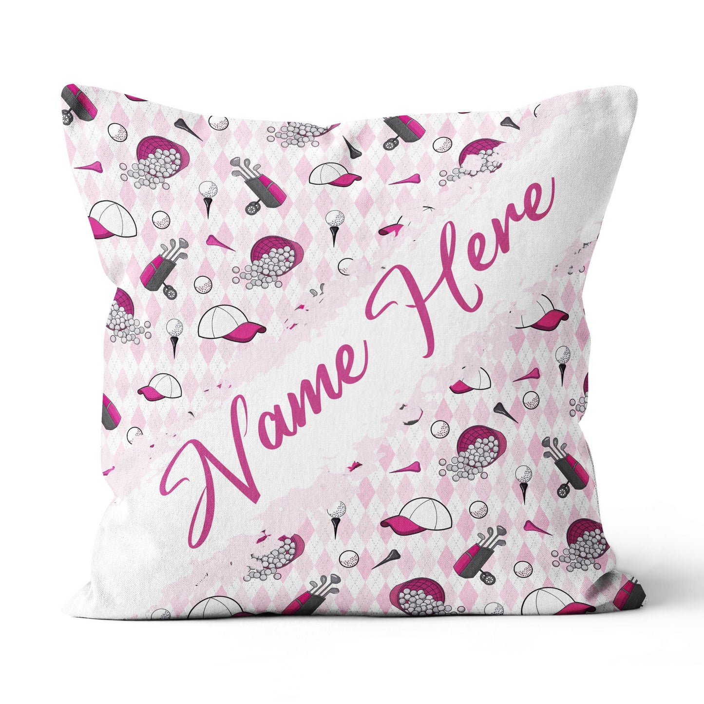 Customized Golf Pattern, Personalized Golf Decorative Pillows YYD0002