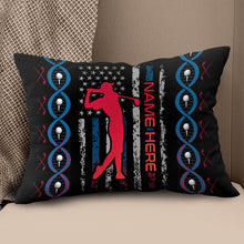 Load image into Gallery viewer, DNA Golfer Flag USA Custom Pillows YYD0012