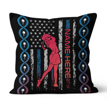 Load image into Gallery viewer, DNA Golfer Flag USA Custom Pillows YYD0013