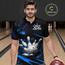 Load image into Gallery viewer, Personalized Bowling Abstract Design Shirt for Womens Custom Bowling Team Jersey Shirt YYD0022