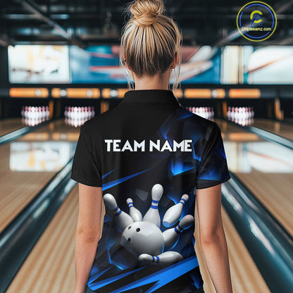 Personalized Bowling Abstract Design Shirt for Womens Custom Bowling Team Jersey Shirt YYD0022