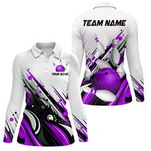 Load image into Gallery viewer, Bowling Shirt For Womens Custom Name Bowling Ball Energy Art Team Jersey Shirt YYD0066