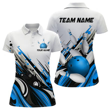 Load image into Gallery viewer, Bowling Shirt For Womens Custom Name Bowling Ball Energy Art Team Jersey Shirt YYD0066