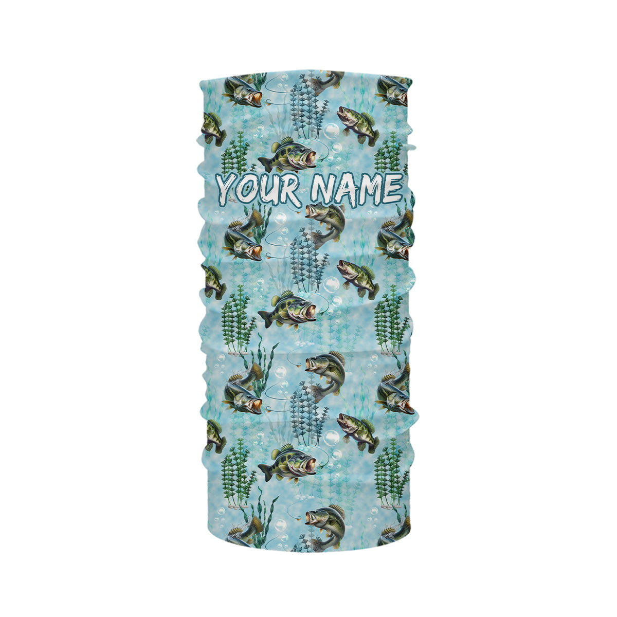 Largemouth Bass Fishing Algae Pattern Customize Shirts For Men And Women Personalized Fishing Gift YYD0025