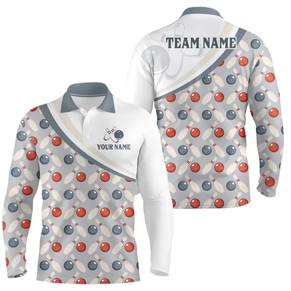 Personalized Bowling Shirt for Mens Custom Bowling Pattern Style Team Jersey Shirt YYD0029