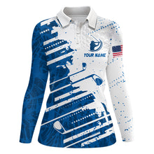 Load image into Gallery viewer, Best Golf Polo Shirts For Womens Custom Name, Golf Abstract Grunge Shirt Gifts YYD0042