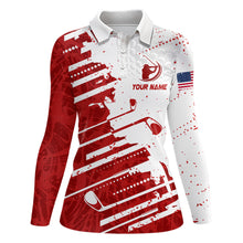 Load image into Gallery viewer, Best Golf Polo Shirts For Womens Custom Name, Golf Abstract Grunge Shirt Gifts YYD0042