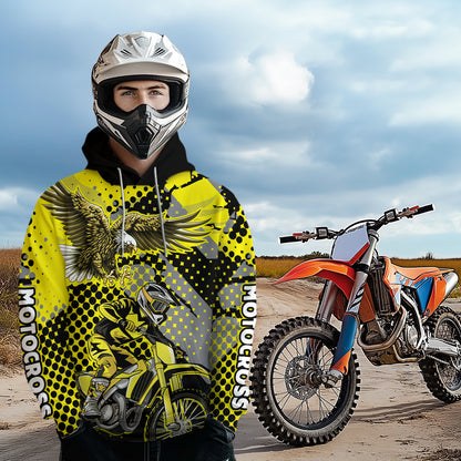 Eagle Motocross Hoodie for Men Women Dirt Bike Racing Hoodie Custom Riding Shirt MH163