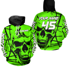 Load image into Gallery viewer, Green Motocross Hoodie Custom for Men Women Dirt Bike Racing Hoodie Riding Shirt MH159