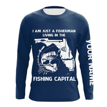 Load image into Gallery viewer, Fisherman living in the Fishing Capital UV protection performance fishing shirts A30