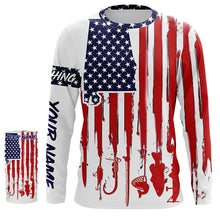 Load image into Gallery viewer, Alabama America flag UV protection performance fishing shirts A31