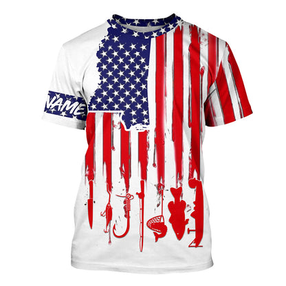 Mississippi America flag UV protection performance fishing shirts A34