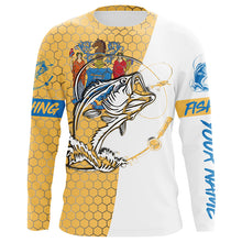 Load image into Gallery viewer, New Jersey Bass Fishing Shirts UV Protection Best Gifts For Fisherman