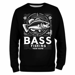 Sweatshirt - Bass fishing custom name personalized fishing shirt A53 –  ChipteeAmz