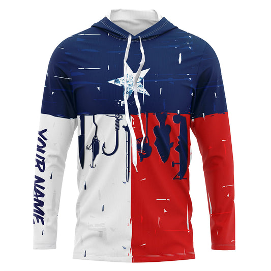 Texas flag UV protection fishing shirt fishing jersey for fisherman A66