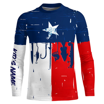 Texas flag UV protection fishing shirt fishing jersey for fisherman A66